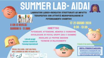 LABORATORI ESTIVI AIDAI... 8-11