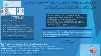 Nuova edizione del corso tutor
