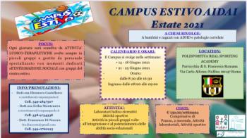 Campus Estivo AIDAI Lazio Estate 2021